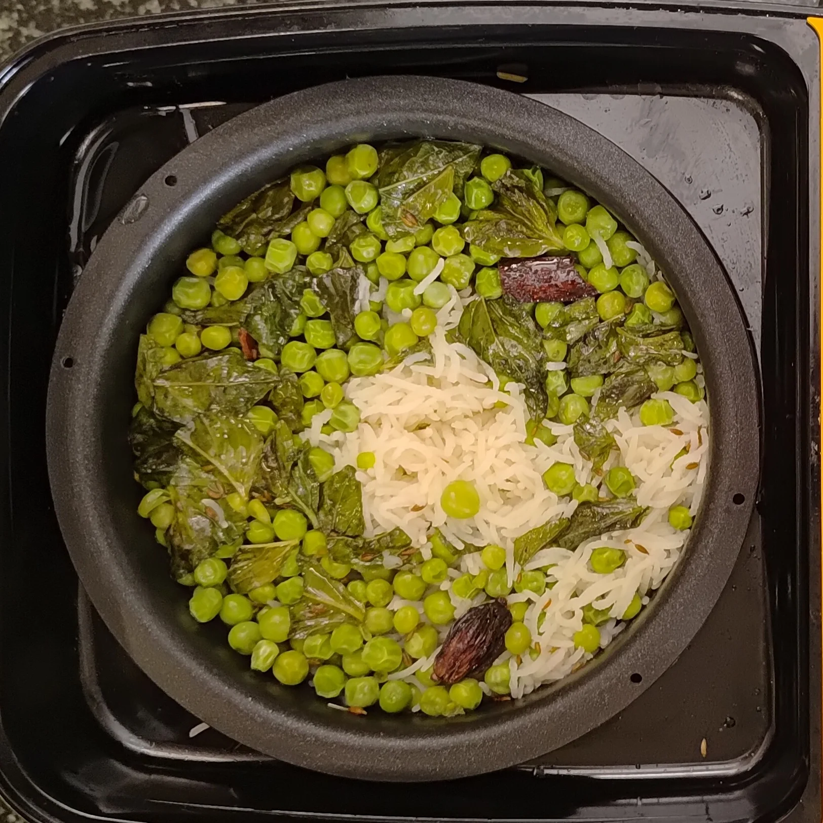 Basil Peas Pulao